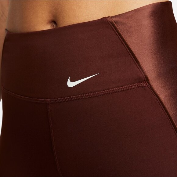 Nike One Luxe Icon Clash 7/8 Leggings - Bronze Eclipse - Size Small - Picture 8 of 10